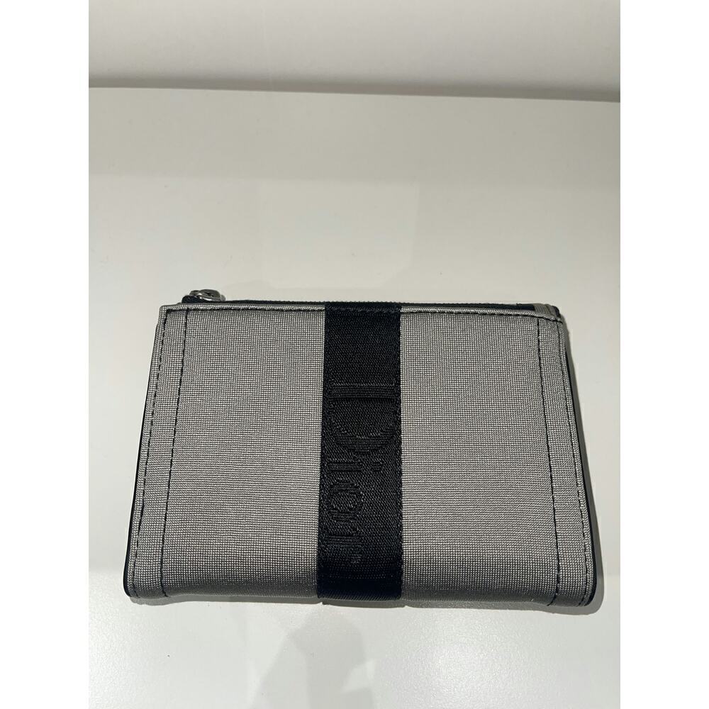 Christian Dior Black and Grey Canvas Wallet - Picture 5 of 5